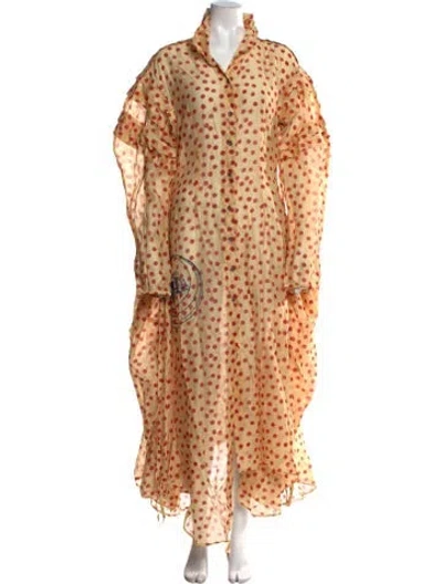 Pre-owned Tigra Tigra Silk Long Dress W/ Tags In Multicolor