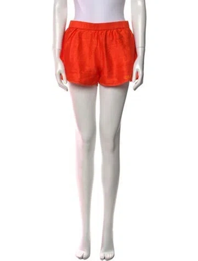 Pre-owned Tigra Tigra Silk Mini Shorts In Orange