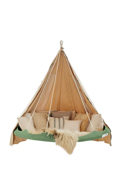 Tiipii Bed Large Classic  + Poncho Weather Cover Set In Olive