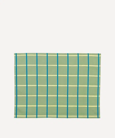 Tiipoi Yantra Placemat Green And Orange Set Of Two
