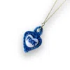 Tiké Jewels Women's Sacred Heart Rebel Porcelain Necklace - Gold Plated In Gold