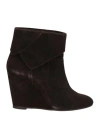 Tila March Woman Ankle Boots Dark Brown Size 7 Leather In Brown