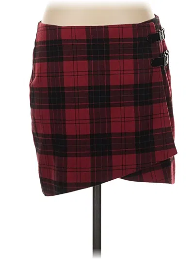 Pre-owned Tildon Casual Skirt In Burgundy