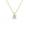 Tilla 0.50ct Lab Grown Princess Cut Diamond Solitaire Pendant With Bail In White