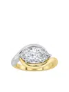 Tilla 14k Gold Diamond Twisted Ring In Gold