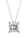 Tilla 14k Rose Gold Diamond Solitaire Necklace In Gold