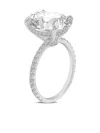 Tilla 14k White Gold Accented Lab-grown Diamond Ring In Silver