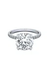 Tilla 14k White Gold Accented Lab-grown Diamond Ring In Silver