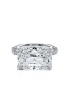 Tilla 14k White Gold Diamond Accented Ring In Silver