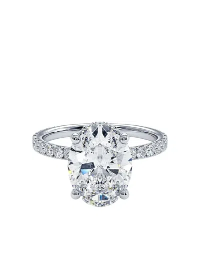 Tilla 14k White Gold Diamond Accented Ring In Silver