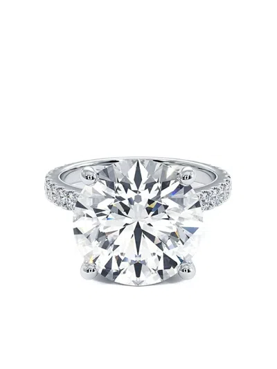 Tilla 14k White Gold Diamond Accented Ring In Silver