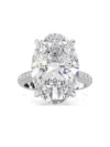 Tilla 14k White Gold Diamond Accented Ring In Silver