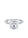 Tilla 14k White Gold Diamond Cocktail Ring In Metallic