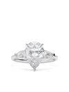 Tilla 14k White Gold Diamond Engagement Ring In Metallic