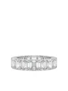 Tilla 14k White Gold Diamond Eternity Ring In Silver