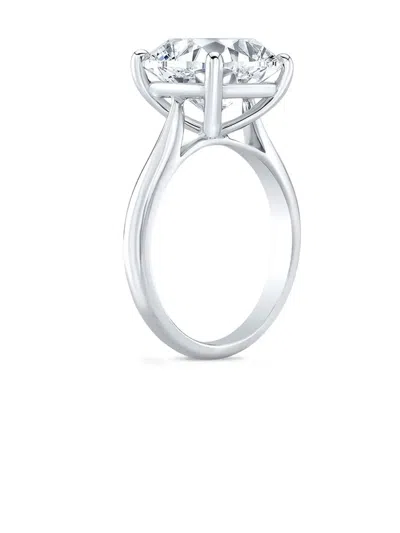 Tilla 14k White Gold Diamond Solitaire Ring In Silver