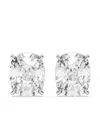 Tilla 14k White Gold Lab Grown Diamond Cluster Earrings In Metallic
