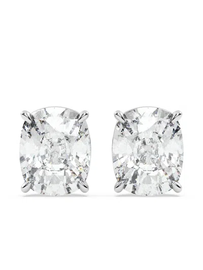 Tilla 14k White Gold Lab Grown Diamond Cluster Earrings In Metallic
