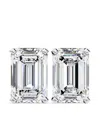 Tilla 14k White Gold Lab Grown Diamond Emerald Stud Earrings (4 Ct. Tw. Vs F) In White