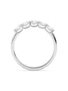 Tilla 14k White Gold Lab-grown Diamond Five-stone Ring In Metallic