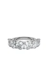 Tilla 14k White Gold Lab-grown Diamond Five Stone Ring In Silver