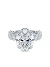 Tilla 14k White Gold Lab-grown Diamond Ring In Metallic