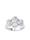 Tilla 14k White Gold Lab-grown Diamond Ring In Silver