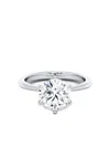 Tilla 14k White Gold Lab-grown Diamond Solitaire Ring In Metallic