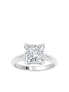 Tilla 14k White Gold Lab-grown Diamond Solitaire Ring In Silver