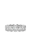 Tilla 14k White Gold Oval Lab Grown Diamond Wedding Band Ring In Metallic