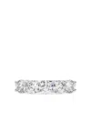 Tilla 14k White Gold Round Diamond Wedding Band In Silver