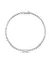Tilla 14k White Gold Tennis Bracelet In Metallic
