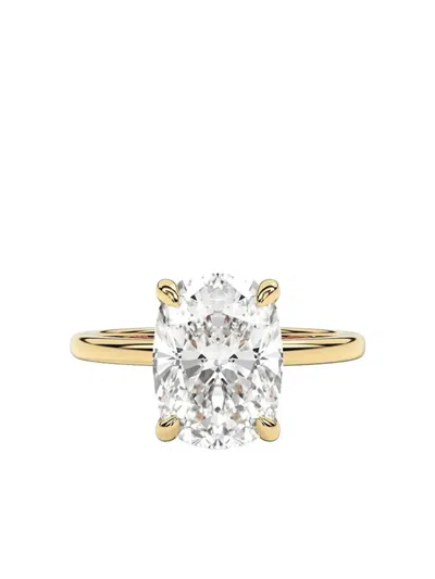 Tilla 14k Yellow Gold Cushion Lab Grown Diamond Solitaire Ring