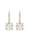 Tilla 14k Yellow Gold Diamond Dangling Earrings In Gold