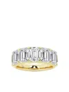 Tilla 14k Yellow Gold Diamond Half Eternity Ring In Multi