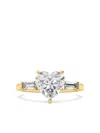 Tilla 14k Yellow Gold Diamond Heart-motif Ring In Gold