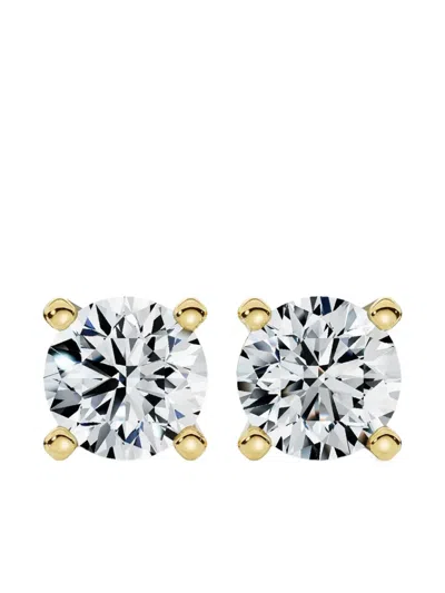 Tilla 14k Yellow Gold Diamond Stud Earrings
