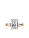Tilla 14k Yellow Gold Emerald Diamond Ring In Gold