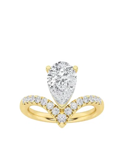 Tilla 14k Yellow Gold Fashion Lab-grown Diamond Ring