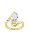 Tilla 14k Yellow Gold Fashion Lab-grown Diamond Ring In Gold