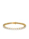 Tilla 14k Yellow Gold Lab-grown Diamond Tennis Bracelet In Gold