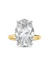 Tilla 14k Yellow Gold Oval Lab Grown Diamond Solitaire Ring In Gold