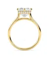 Tilla 14k Yellow Gold Princess Lab-grown Diamond Solitaire Ring In Gold