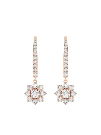 Tilla 14kt Flower Design Earrings In Multi