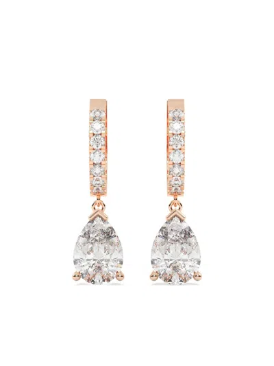 Tilla 14kt Rose Gold Lab Grown Diamond Earrings