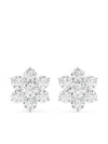 Tilla 14kt White Gold Cluster Earrings In White