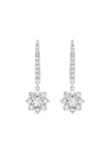 Tilla 14kt White Gold Dangling Earrings In Metallic