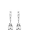 Tilla 14kt White Gold Pear-cut Earrings In Metallic