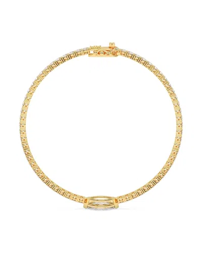 Tilla 14kt Yellow Gold Marquise Tennis Bracelet