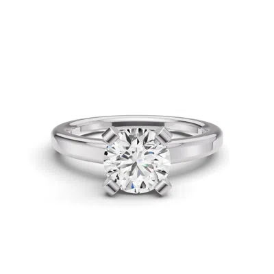 Tilla 1.50ct Round Cut Lab Grown Diamond Solitaire Ring In White
